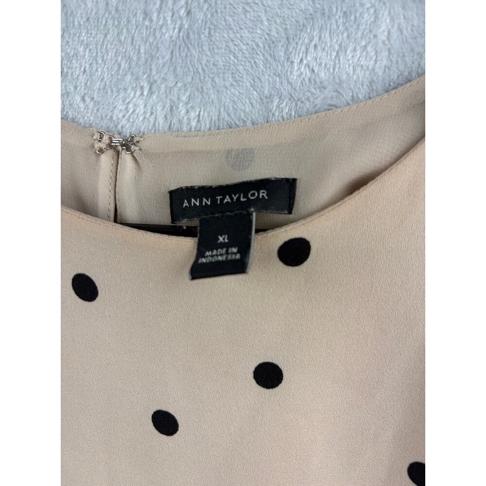 Ann Taylor Polka Dot Sleeveless Tank Top - Size XL - Picture 8 of 9